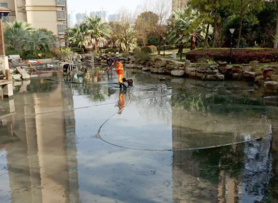 融安景观池淤泥清理
